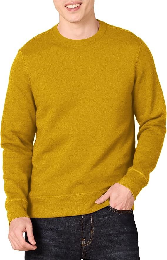 Mustard Yellow Crew Neck Sweater imagen 1